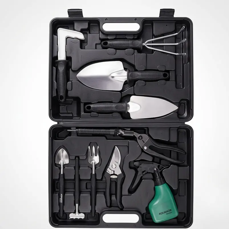 Kit Herramientas De Jardinería x10 Piezas Más Estuche 5