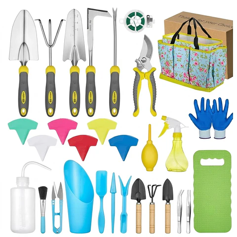 Kit Full Herramientas Plantas y Jardín x30 Piezas Aluminio