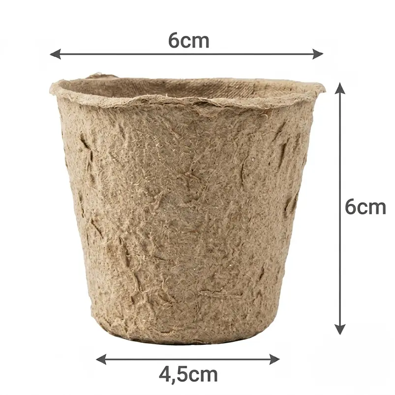 Maceta Papel Orgánico Biodegradable x25 Unidades Semillero 6x6 centímetros  2