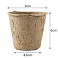 Maceta Papel Orgánico Biodegradable x25 Unidades Semillero 6x6 centímetros  - Miniatura 2