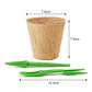 Kit Siembra Macetas Biodegradable x100 Más 20 Etiquetas Más 3 Herramientas - Miniatura 2