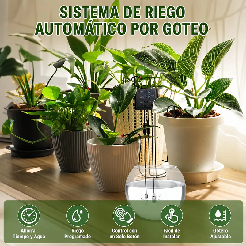 Sistema De Riego Por Goteo Automático Para 15 Macetas 5