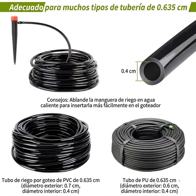Emisores De Riego Por Goteo Ajustables 1/4 20 Unidades 6