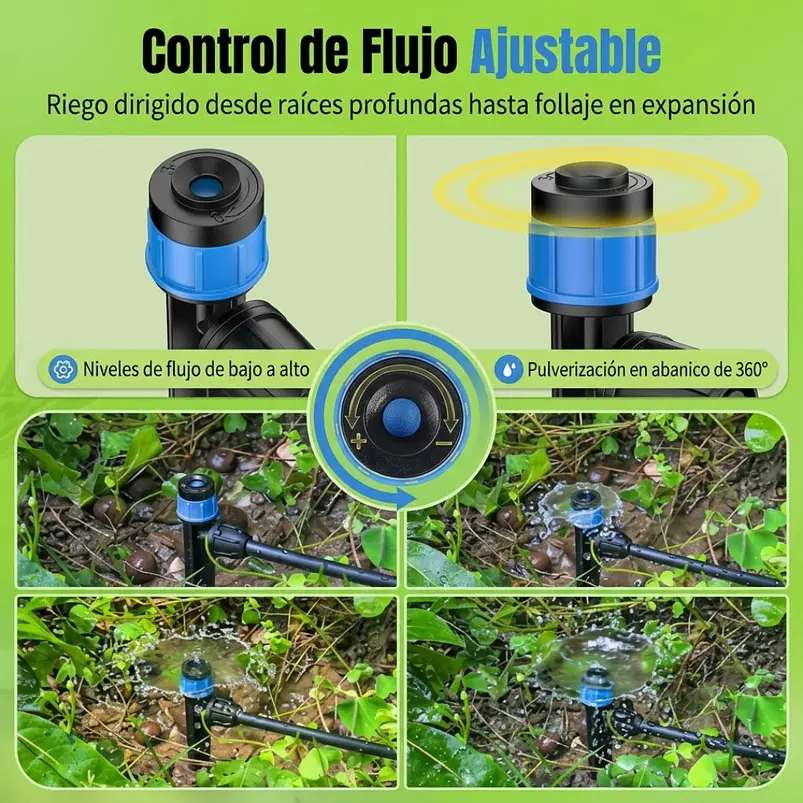 Emisores De Riego Por Goteo Ajustables 360 Grado x20 Unidades 4