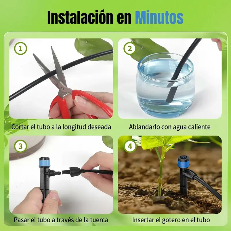 Emisores De Riego Por Goteo Ajustables 360 Grado x20 Unidades 7