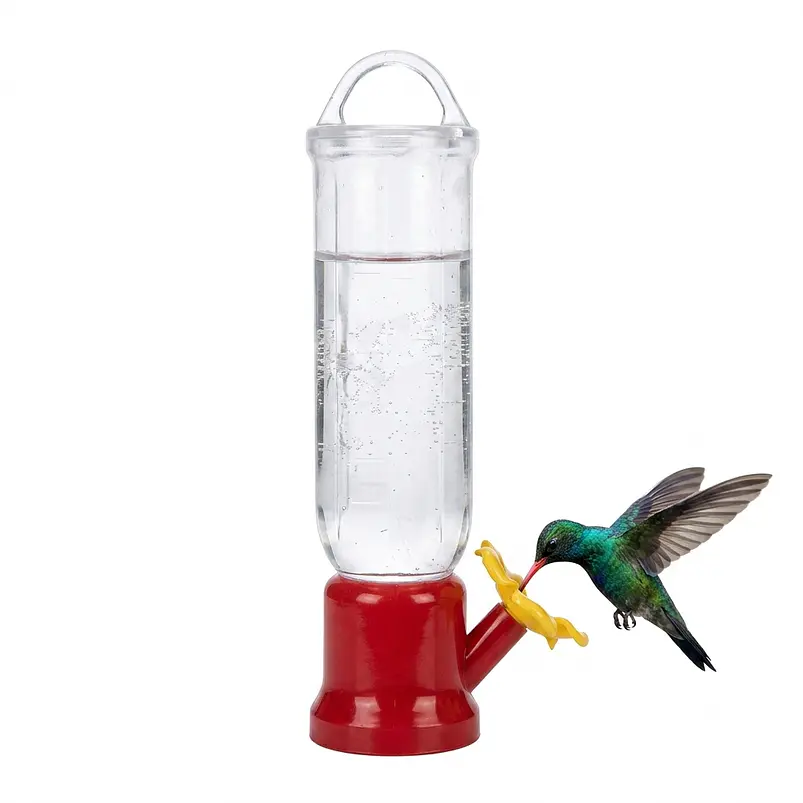Bebedero De Colibríes Cilíndrico Colgar 2.3oz Plástico 1