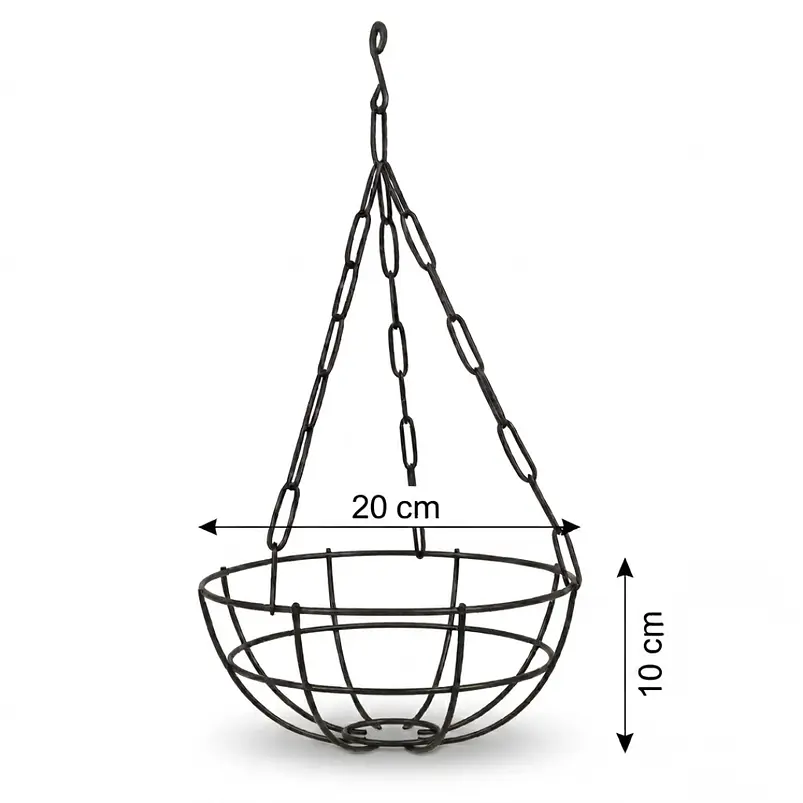 Canasta De Colgar Para Plantas Más Nido De Coco x20 cm Diámetro 2