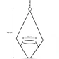 Soporte de Plantas Diseño Rombo Para Macetas Colgante 48cms Alto x 13cm Diámetro - Miniatura 4