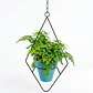 Soporte de Plantas Diseño Rombo Para Macetas Colgante 48cms Alto x 13cm Diámetro - Miniatura 1