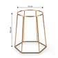 Soporte Más Maceta de Mesa Metalizado 18,5cm Alto x13 cm Diámetro  - Miniatura 5