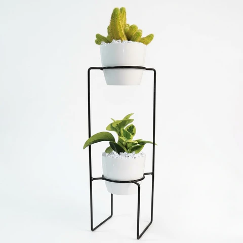 Soporte Roatán 2 Puestos 9cm Diámetro 