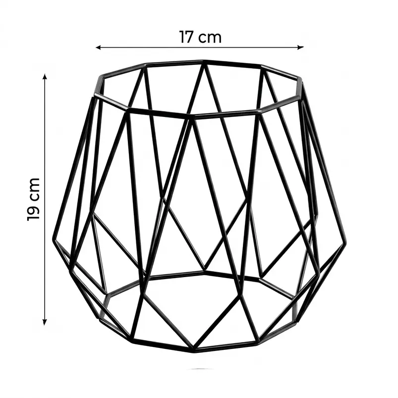Soporte de Mesa de Maceta Plantas 19cm Alto 17cm Diámetro 3