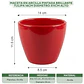 Maceta En Arcilla Pintada Brillante Tulipa 14cm Diámetro x11cm Alto - Miniatura 7