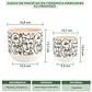Juego De Macetas En Cerámica Marcadas x2 Unidades  - Miniatura 2