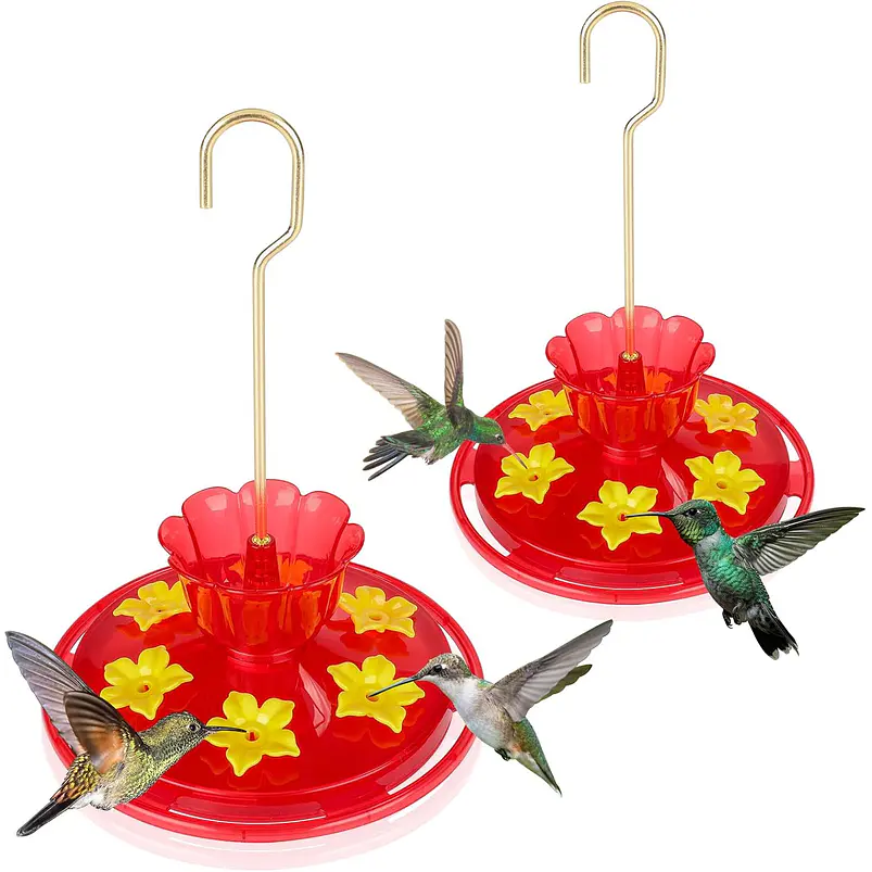 Bebedero Colibrí 200ml Colgante Plástico 6 Puertos x2 Unidades 1