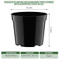 Maceta plantas x25 unidades tipo vivero 8cm diámetro x7cm alto - Miniatura 2