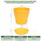 Maceta Plástica Plantas Colores Más Plato 10cm Diámetro x8,5cm Alto - Miniatura 2