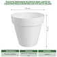 Maceta Plástica Milan  Brillante 22cm Diámetro x19cm Alto  - Miniatura 12