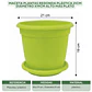 Maceta Plantas Redonda Plástica 21cm Diámetro x19cm Alto Más plato - Miniatura 12