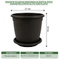 Maceta Plantas Redonda Plástica 21cm Diámetro x19cm Alto Más plato - Miniatura 13