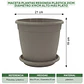 Maceta Plantas Redonda Plástica 21cm Diámetro x19cm Alto Más plato - Miniatura 16