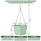 Maceta Plástica De Colgar Para Plantas de 25cm Diámetro - Miniatura 13