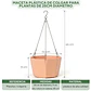 Maceta Plástica De Colgar Para Plantas de 25cm Diámetro - Miniatura 14