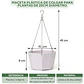 Maceta Plástica De Colgar Para Plantas de 25cm Diámetro - Miniatura 16