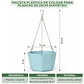 Maceta Plástica De Colgar Para Plantas de 25cm Diámetro - Miniatura 17