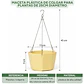 Maceta Plástica De Colgar Para Plantas de 25cm Diámetro - Miniatura 18