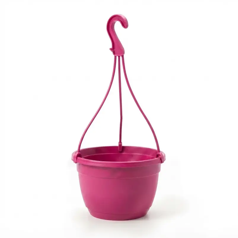 Maceta Plástica De Colgar Para Plantas De 25cm Diámetro 9