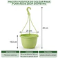 Maceta Plástica De Colgar Para Plantas De 25cm Diámetro - Miniatura 14