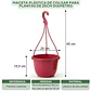 Maceta Plástica De Colgar Para Plantas De 25cm Diámetro - Miniatura 18