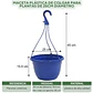 Maceta Plástica De Colgar Para Plantas De 25cm Diámetro - Miniatura 19
