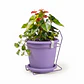 Maceta plástica colores soporte pared más plato 18cm diámetro x15cm - Miniatura 17