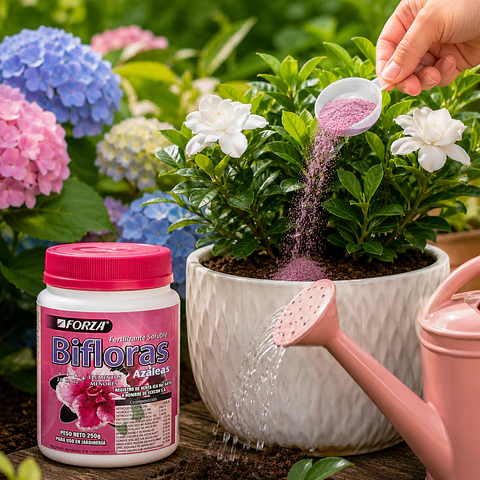 Fertilizante Soluble Bifloras Plantas Tierra Ácida Gardenia Hortencia