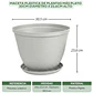 Maceta Plástica de Plantas más plato 30cm Diámetro x23,6cm Alto - Miniatura 8