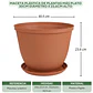 Maceta Plástica de Plantas más plato 30cm Diámetro x23,6cm Alto - Miniatura 5