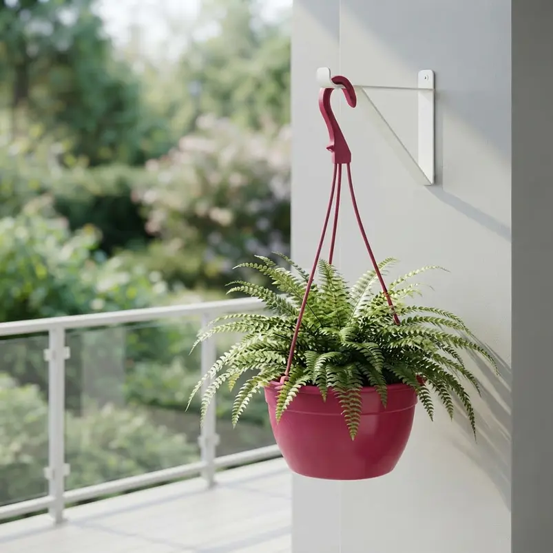 Maceta plástica de colgar para plantas de 20cm diámetro 11