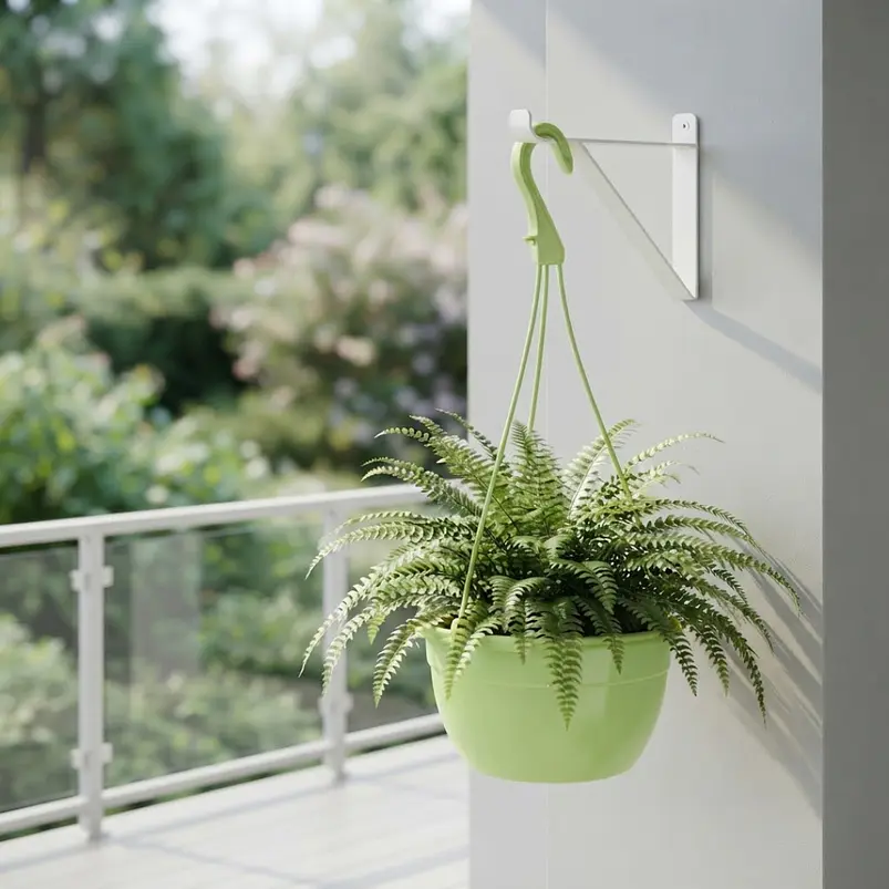 Maceta plástica de colgar para plantas de 20cm diámetro 12