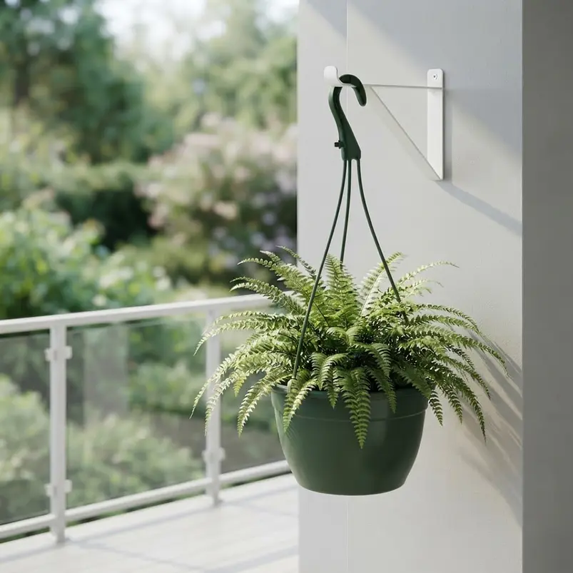 Maceta plástica de colgar para plantas de 20cm diámetro 18