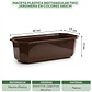 Maceta Plástica Rectangular Tipo Jardinera En Colores x40cm - Miniatura 21