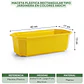Maceta Plástica Rectangular Tipo Jardinera En Colores x40cm - Miniatura 23