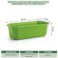 Maceta Plástica Rectangular Tipo Jardinera En Colores x40cm - Miniatura 24