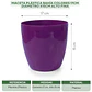 Maceta Plástica Bahía Colores 17cm Diámetro x15cm Alto Fina - Miniatura 12