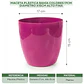 Maceta Plástica Bahía Colores 17cm Diámetro x15cm Alto Fina - Miniatura 17