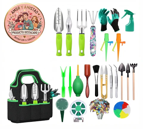 Juego De Herramientas De Jardinería Full de 84 Piezas en Aluminio