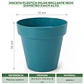 Maceta Plástica Milán Brillante 18cm Diámetro x16cm Alto - Miniatura 13
