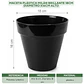 Maceta Plástica Milán Brillante 18cm Diámetro x16cm Alto - Miniatura 15