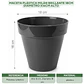 Maceta Plástica Milán Brillante 18cm Diámetro x16cm Alto - Miniatura 17